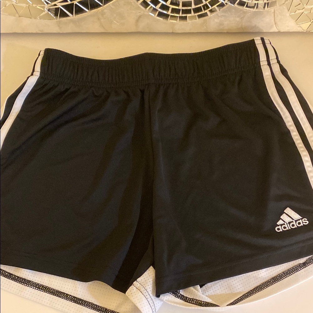Like New, Womens Adidas Black and White Athletic Shorts, size small